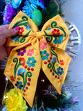 Embroidered bows