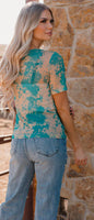 Turquoise sheer