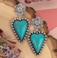 Turquoise hearts