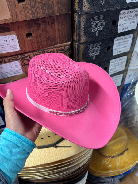 Pink straw