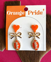 Gold bows and colored footballs