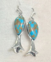 Turquoise country earrings