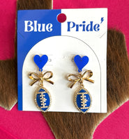 Gold bows and colored footballs