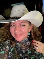 Turquoise country earrings
