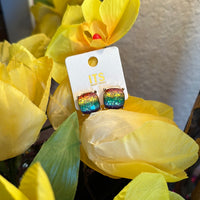 Glitter chunky studs